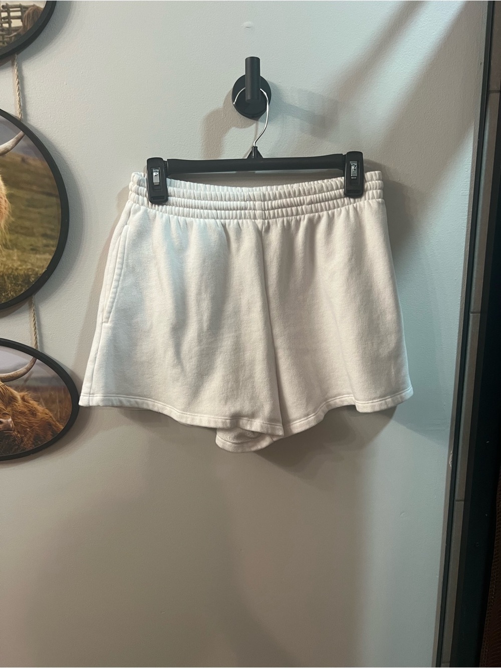 PINK Victoria's Secret White Athletic Lounge Shorts